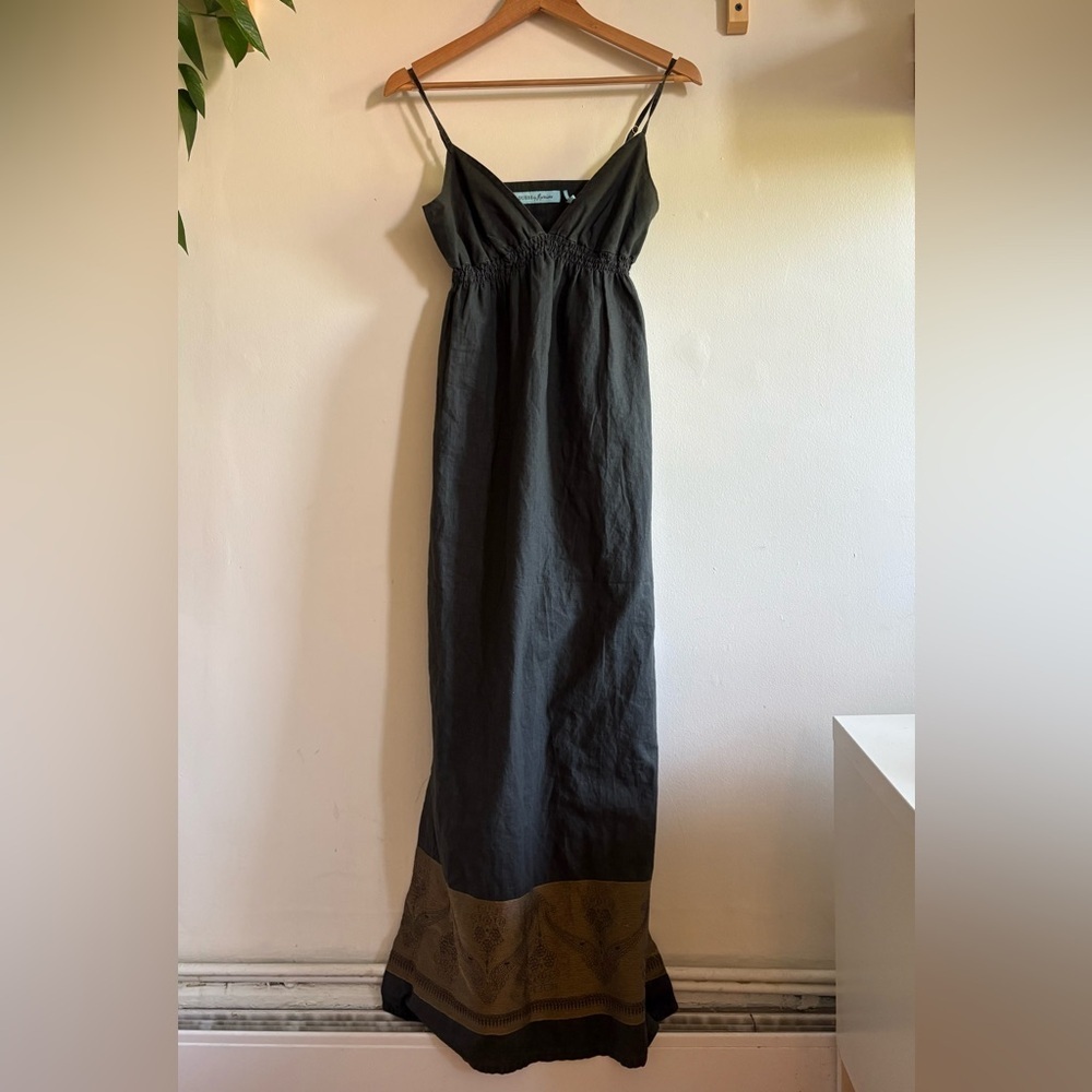 Y2K Guess by Marciano Linen Blend Maxi Dress (XS) - Picture 6 of 6